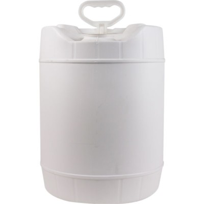 #ad 5 Gallon HDPE Stackable Water Container Round White Plastic Pail NEW Rieke ROPAK $15.76