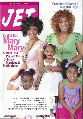 #ad MARY MARY SISTERS PERFECT MIX OF MUSIC MARRIAGE amp; MOTHERH00D 2009 JET MAGAZINE $18.00