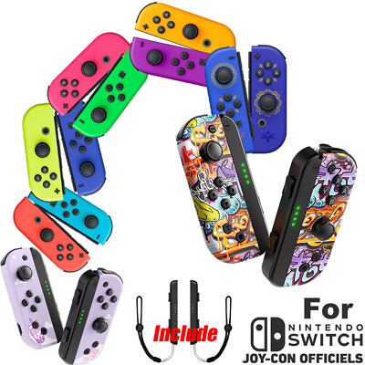 #ad 1 PAIR NEW Controller For Nintendo Switch Lite OLED L amp; R Joy Con Joypad US $33.99