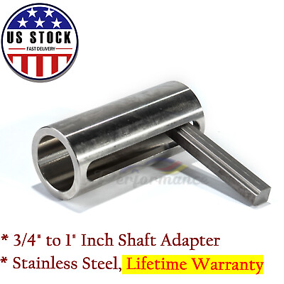 3 4quot; to 1quot; inch w Step Key Gas Engine Crank Shaft Sleeve Adapter Predator US $9.99