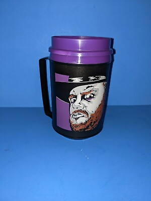 #ad ***RARE*** 1992 WWF The Undertaker Aladdin Travel Mug WWE Titan Sports $1250.00