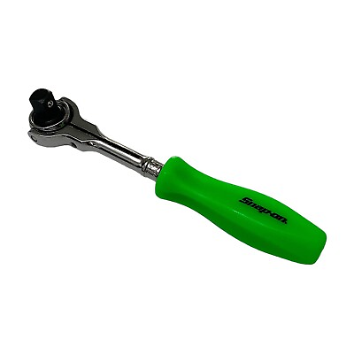 #ad Snap on Tools NEW FHCNFD72G 3 8 Dr GREEN Hard Grip Compact Round Swivel Ratchet $149.00