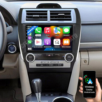 #ad For 2012 2014 Toyota Camry Apple Carplay Car Radio Android 13 GPS Navi BT 232GB $129.99