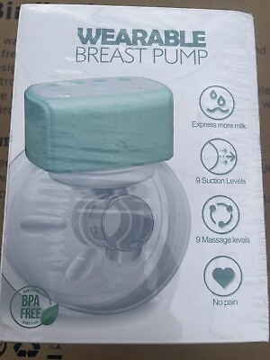 #ad Wearable Electric Breast Pump Double Sealed Flange 3 Modes amp; 9 Levels $19.99