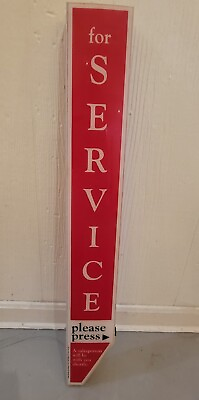 #ad Vintage Kmart Service Bell Button Sign Indyme For Service Press Electronic 1990 $80.00
