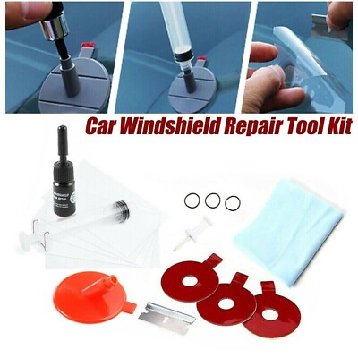 #ad Windscreen Windshield Repair Tool Set DIY Car Kit Wind Glass For Chip Crack Fix $5.75