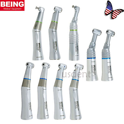 #ad US BEING Dental Low Speed 1:1 4:1 Contra Angle Handpiece Push Button Prophy Endo $76.49