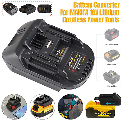 #ad #ad Makita 18V Slider Li ion Battery Convert to DEWALT 20V Max Power Tools Adapter $13.99