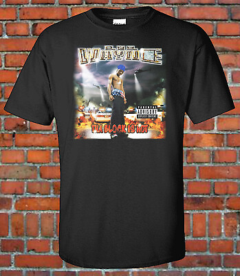 #ad Lil Wayne Tha Block Is Hot Album Cover Graphic T shirt Cash Money $14.99