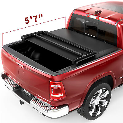 #ad Soft 5.6 5.7ft Tri Fold Tonneau Cover Truck Bed for 2009 2024 Dodge Ram 1500 $140.93