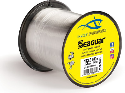 #ad Seaguar InvizX Fluorocarbon 600 Yards Leader or Mainline Castable Fluoro Line $56.49