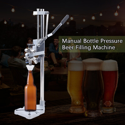 #ad Manual Beer Filling Machine Counter Pressure Bottle Filler for Glass Convoluted $72.00