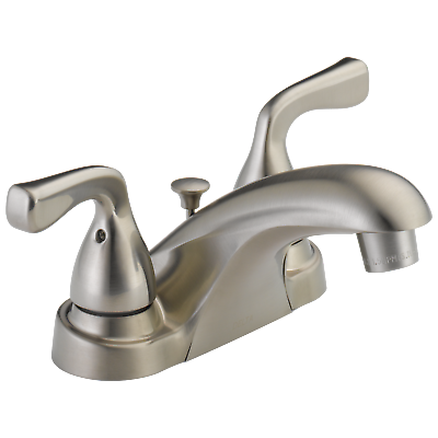 Delta Foundations Two Handle Bathroom Faucet in Stainless Certified Refurbished $35.00