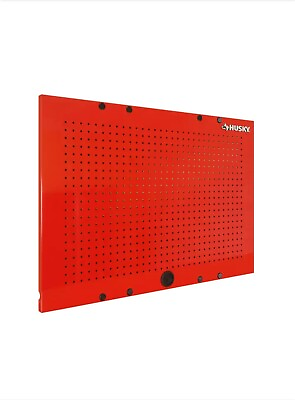 #ad Husky RTA Garage Storage System Pegboard Set 36quot; W x 26quot; H Steel Red 2 Pack $75.00