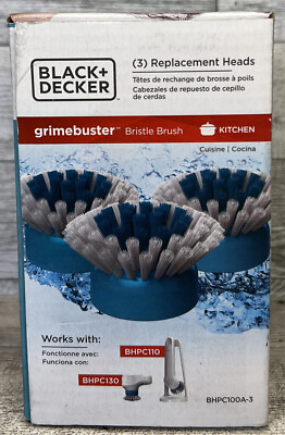 #ad Black amp; Decker Grimebuster Bristle Brush Replacement Heads BHPC100A 3 BOX OF 3 $19.74
