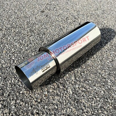 #ad HKS HI POWER UNIVERSAL SINGLE EXHAUST MUFFLER Inlet 2.5 Outlet 4.0 Inches $117.59