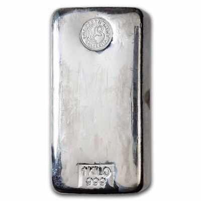 #ad 1 kilo Silver Bar Perth Mint $1052.87