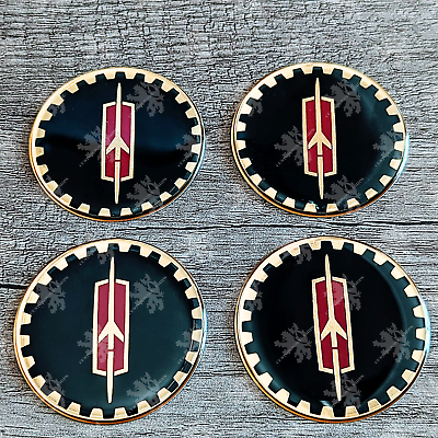 #ad #ad Black and Gold Oldsmobile Cutlass Wheel Chips Emblem Set of 4 Size 2.25 inches $10.00