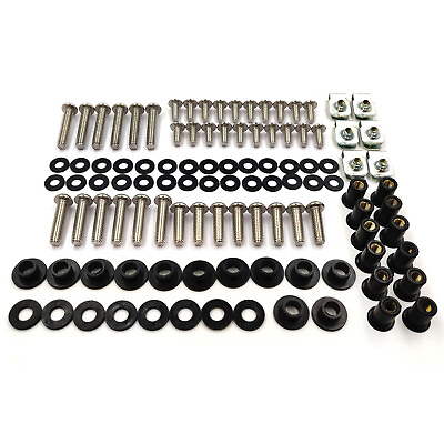 #ad Fairing Bolt Kit Screws Stainless Washers Fasteners For Kawasaki ZX 6R 1998 2002 $23.75