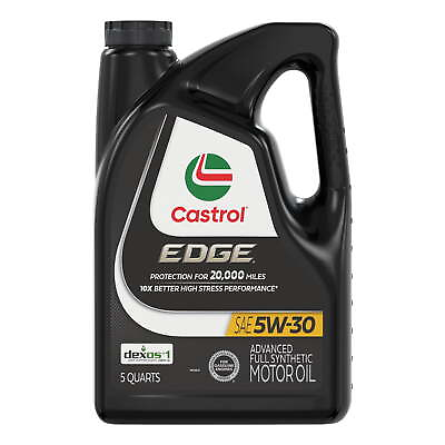 #ad Castrol EDGE 5W 30 Advanced Full Synthetic Motor Oil 5 Quarts 5W 30 Motor Oil $25.83