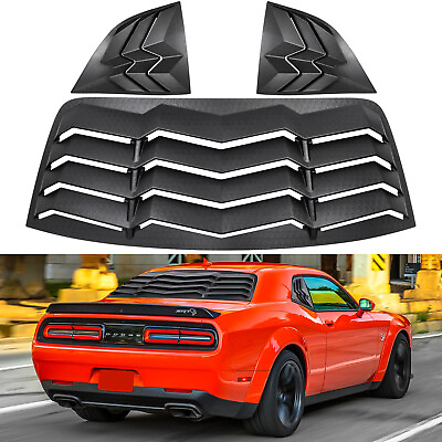 #ad RearSide Window Louver For Dodge Challenger Windshield Sun Shade Cover 2008 23 $144.99
