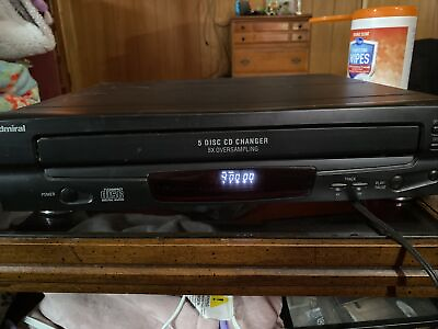 #ad Admiral JFA 67214 5 Disc CD Changer Player JFA 67214 Powers On no Output Test $25.00