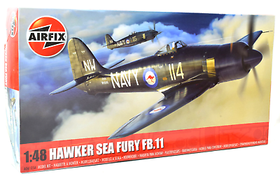 Airfix Hawker Sea Fury FB.II 1:48 Scale Plastic Model Airplane A06105A #ad #ad $35.99