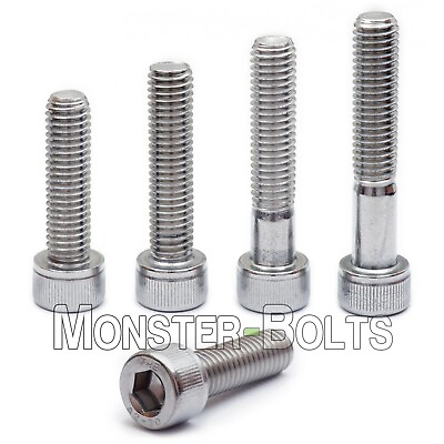 #ad M6 Stainless Steel Socket Head Cap Screws A2 18 8 Metric DIN 912 1.0 Coarse $8.61