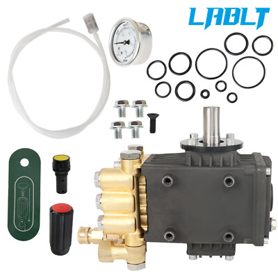 #ad LABLT 3600 PSI 4.9GPM Pressure Power Washer Pump 24mm Solid Shaft Belt Drive $192.52