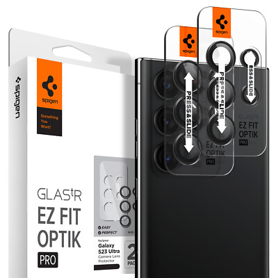 #ad Spigen Glas.tR EZ Fit Optik Pro Lens Protector For Galaxy S23 Ultra Camera $16.99