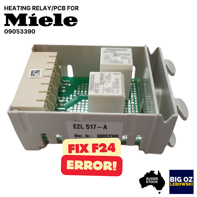 #ad HEATING RELAY PCB FOR MIELE G4380 ACTIVE ECO WASHER PN:09053390 F24 ERROR FIX AU $129.95