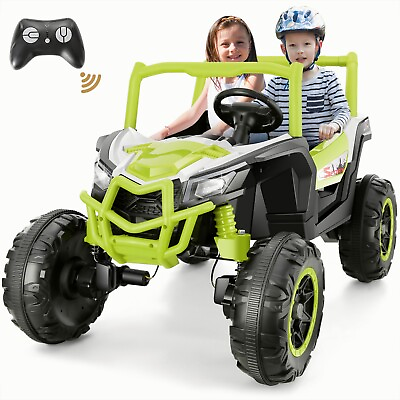 #ad 24V 4WD 7AH Ride on Truck Electric Car UTV 2 Seater for Kids with Remote Control $279.99
