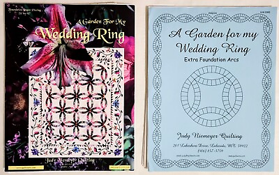#ad Niemeyer GARDEN FOR MY WEDDING RING Paper Piecing Pattern extra papers KING Sz $54.50