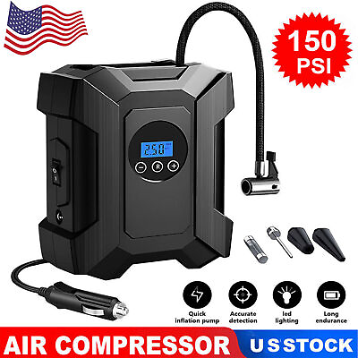 #ad Car Air Tire Pump Inflator Compressor Digital Electric Auto Portable 150PSI 12V $19.94