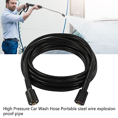 #ad 9m High Pressure Washer Hose Car Wash Hose Explosion Proof PVC Rubber Water $31.76