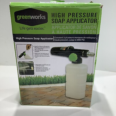 GreenWorks 51362 High Pressure Soap Applicator Use with All Greenworks Washers $22.99