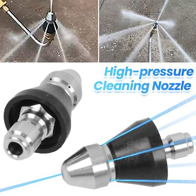 #ad 1 4quot; 3 8quot; Male High Pressure Washer Drain Hose Sewer Pipe Jetter Cleaning Nozzle $9.99
