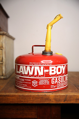 #ad #ad Vintage Lawn Boy 2 1 2 Gallon Metal Fuel Gas Gasoline Oil Can for mower tractor $79.99