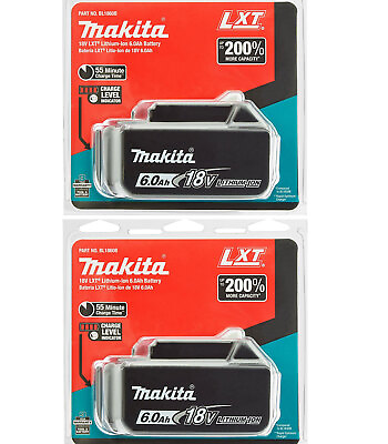 #ad 2PCS Genuine Makita BL1860B 18V LXT Li Ion 6.0 Ah Battery Pack New $89.99