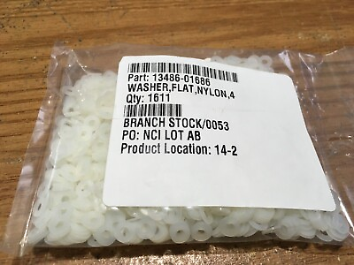 McMaster Carr Nylon Plastic Washer #4 Screw Size 0.115quot; ID 0.25quot; OD Qty 1611 #ad $80.00