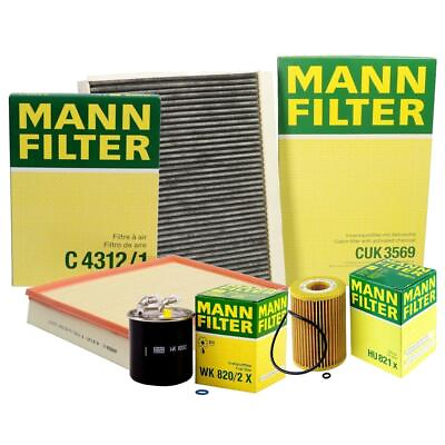 #ad Mann Oil Air Carbon Cabin Fuel Filter Service Kit For MB W906 Sprinter 2500 3500 $74.95
