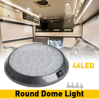 #ad Stainless Steel LED Dome Light Boat Marine RV Cabin Ceiling Lamp 5.12quot; EXV $11.99