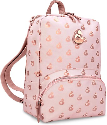 #ad NEW Controller Gear Nintendo Animal Crossing Belle Rose Gold Mini Backpack $19.99