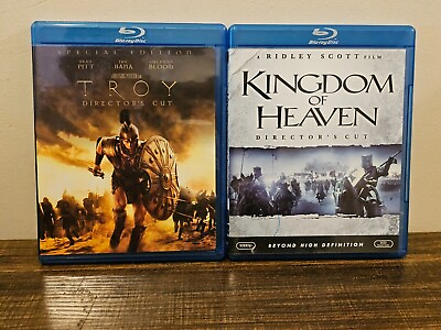 #ad Troy: Director#x27;s Cut Kingdom of Heaven: Director#x27;s Cut Blu Ray $14.00