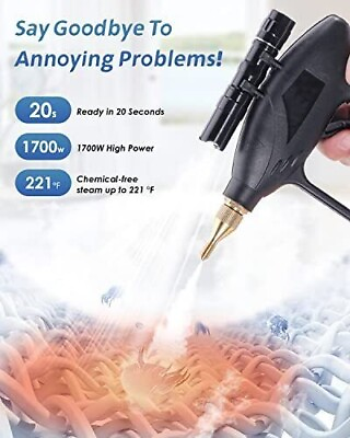 #ad High Pressure Steam Cleaner 1700w Handheld Steamer High Temp Portable Cleaning M $89.00