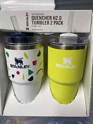 #ad Stanley Stainless Steel H2.0 Flowstate Quencher Tumblers 2pk 20oz 100% Original $39.99