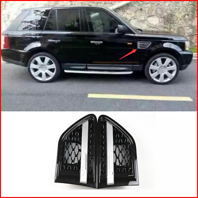 #ad For Land Rover Range Sport 2006 2013 Black Front Side Door Fender Cover Trim 2pc $91.99