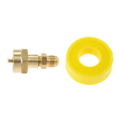 #ad 350PSI High Pressure Extension Hose Brass Adapter 1LB Propane Tank Torch Grill $13.28