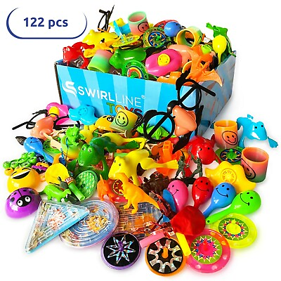 122 pcs Party Favors for Kids Boys GIrls Bulk Toys Assortment Goodie Bag Filler #ad $25.45