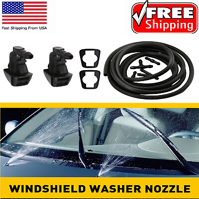 #ad #ad For 11 16 Ford F250 F350 F450 Trucks Windshield Wiper Water Washer Spray Nozzle $10.44